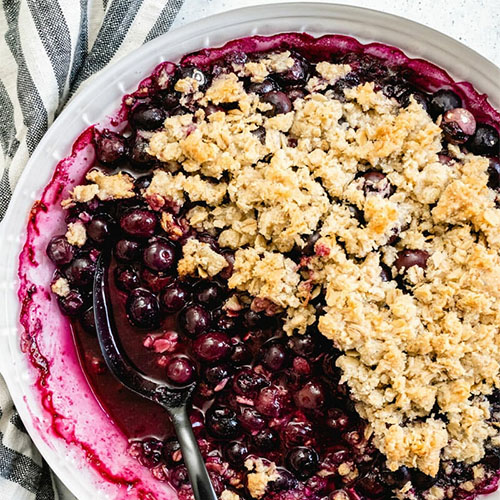  Blueberry Crisp