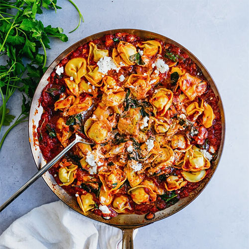  Cheese Tortellini in Creamy Marinara